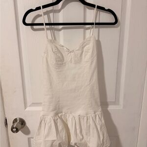 REVOLVE White Mini Dress with Spaghetti Straps